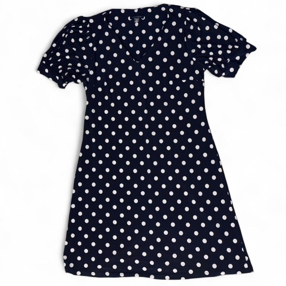 Tommy Hilfiger Navy and White Polka Dot Dress